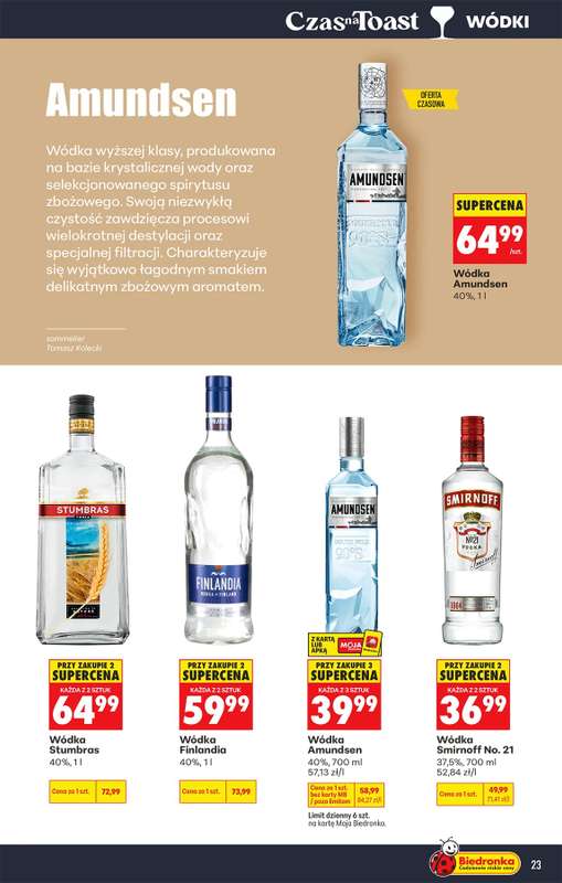Biedronka - gazetka promocyjna Czas na Toast! od poniedziałku 13.07 do soboty 25.07 - strona 23