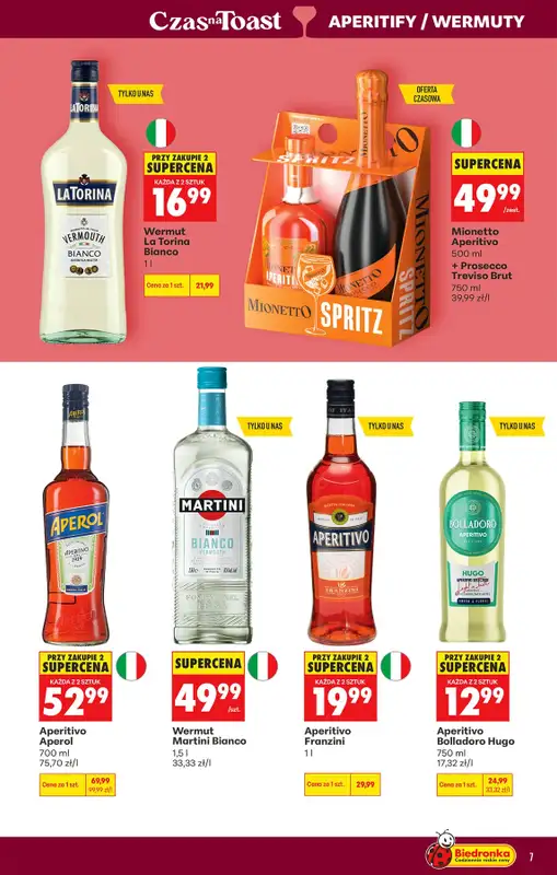 Biedronka - gazetka promocyjna Czas na Toast! od poniedziałku 13.07 do soboty 25.07 - strona 7