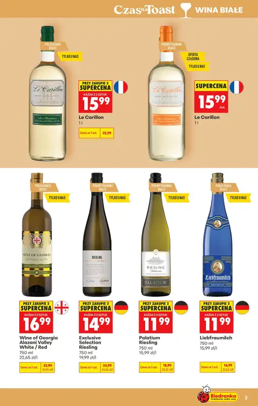 Biedronka - gazetka promocyjna Czas na Toast! od poniedziałku 13.07 do soboty 25.07 - strona 9