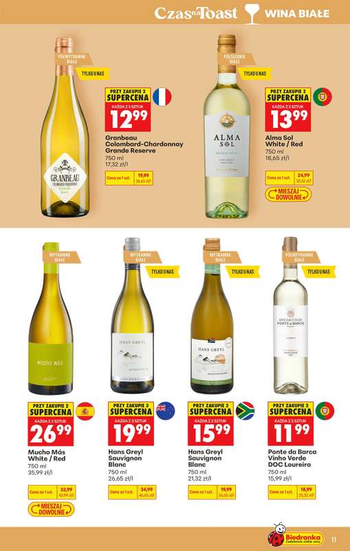 Biedronka - gazetka promocyjna Czas na Toast! od poniedziałku 13.07 do soboty 25.07 - strona 11