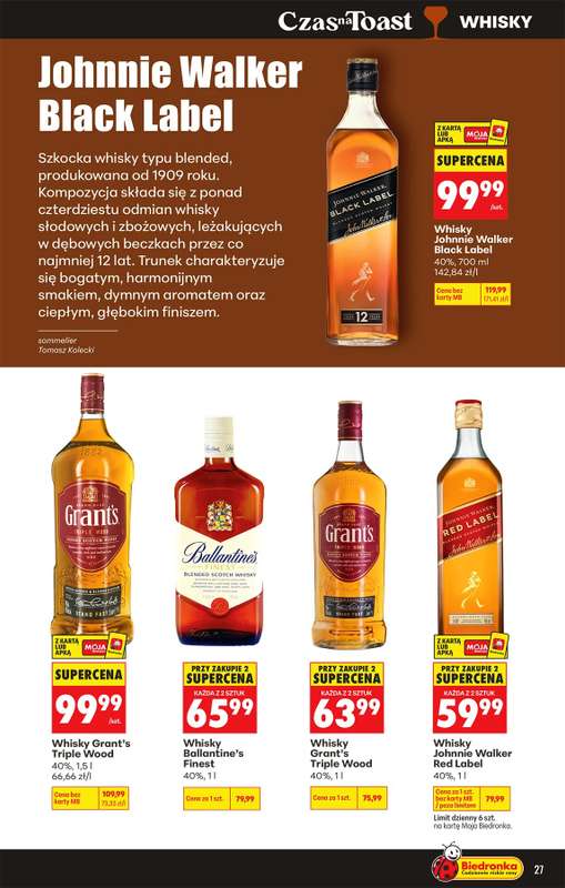 Biedronka - gazetka promocyjna Czas na Toast! od poniedziałku 13.07 do soboty 25.07 - strona 27