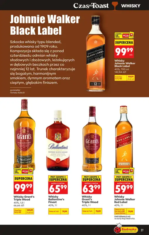 Biedronka - gazetka promocyjna Czas na Toast! od poniedziałku 13.07 do soboty 25.07 - strona 27