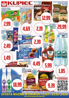Kupiec - gazetka promocyjna Oferta plakatowa od poniedziałku 13.07 do soboty 25.07 - strona 3