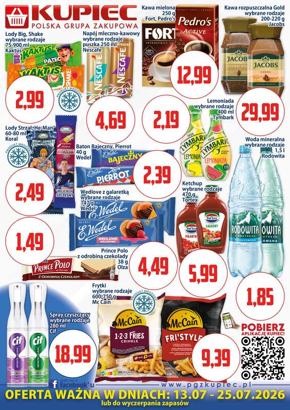 Kupiec - gazetka promocyjna Oferta plakatowa od poniedziałku 13.07 do soboty 25.07 - strona 3