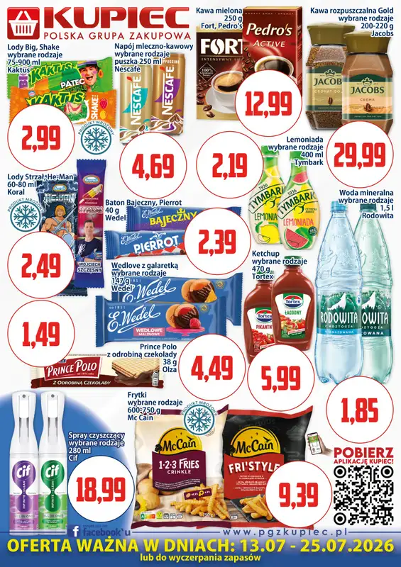 Kupiec - gazetka promocyjna Oferta plakatowa od poniedziałku 13.07 do soboty 25.07 - strona 3