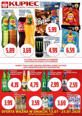 Kupiec - gazetka promocyjna Oferta plakatowa od poniedziałku 13.07 do soboty 25.07 - strona 4