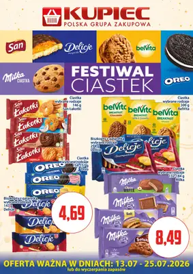 Kupiec - gazetka promocyjna Oferta plakatowa od poniedziałku 13.07 do soboty 25.07