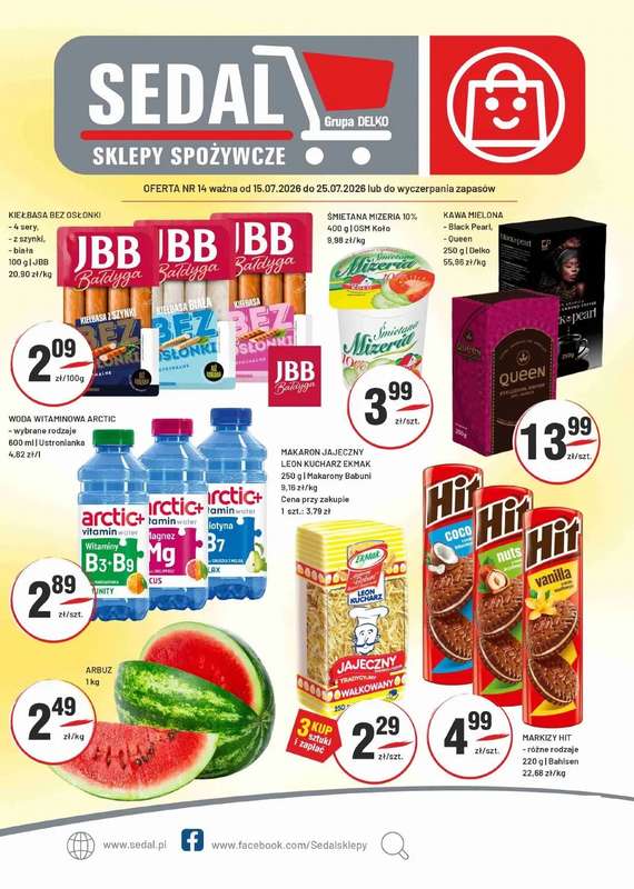 Sedal - gazetka promocyjna Gazetka od środy 15.07 do soboty 25.07