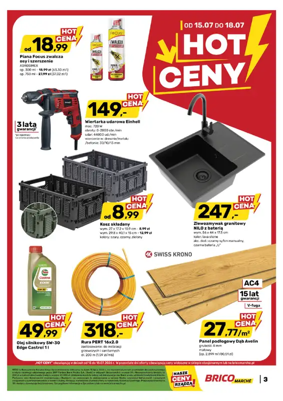 Bricomarche - gazetka promocyjna Gazetka od środy 15.07 do soboty 25.07 - strona 3