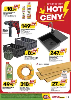 Bricomarche - gazetka promocyjna Hot ceny od środy 15.07 do soboty 18.07 - strona 3