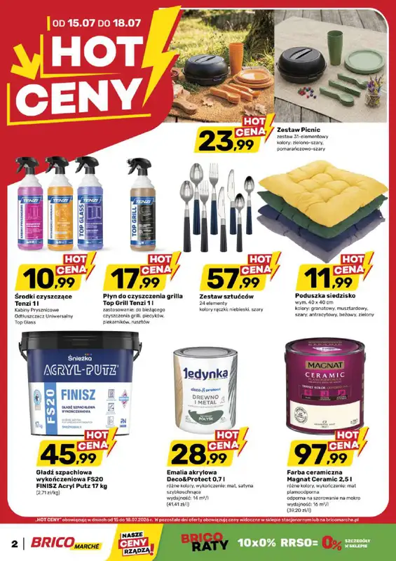 Bricomarche - gazetka promocyjna Hot ceny od środy 15.07 do soboty 18.07 - strona 2