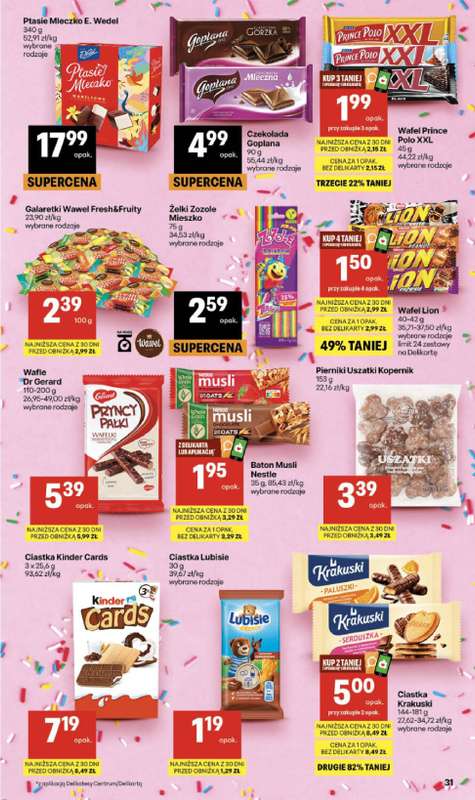 Delikatesy Centrum - gazetka promocyjna Gazetka  do środy 22.07 - strona 31