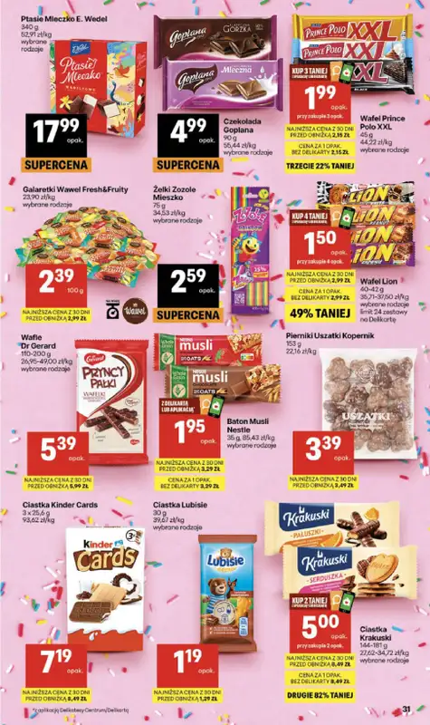 Delikatesy Centrum - gazetka promocyjna Gazetka  do środy 22.07 - strona 31