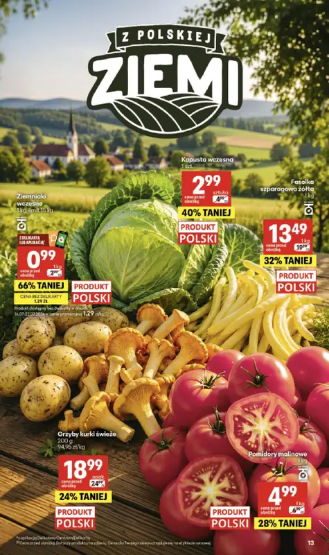 Delikatesy Centrum - gazetka promocyjna Gazetka  do środy 22.07 - strona 13