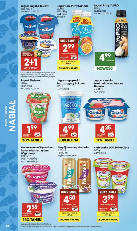 Delikatesy Centrum - gazetka promocyjna Gazetka  do środy 22.07 - strona 22