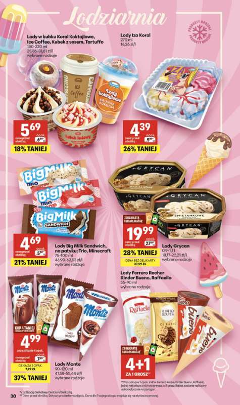 Delikatesy Centrum - gazetka promocyjna Gazetka  do środy 22.07 - strona 30