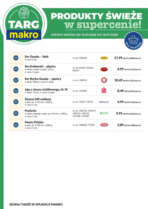 Makro - gazetka promocyjna Targ MAKRO - oferta świeża w super cenach! od poniedziałku 13.07 do soboty 18.07 - strona 8