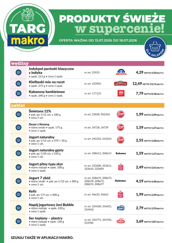 Makro - gazetka promocyjna Targ MAKRO - oferta świeża w super cenach! od poniedziałku 13.07 do soboty 18.07 - strona 7