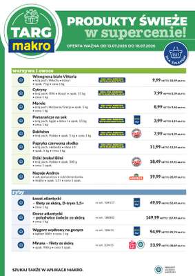 Makro - gazetka promocyjna Targ MAKRO - oferta świeża w super cenach! od poniedziałku 13.07 do soboty 18.07 - strona 6