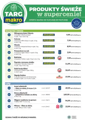 Makro - gazetka promocyjna Targ MAKRO - oferta świeża w super cenach! od poniedziałku 13.07 do soboty 18.07 - strona 6