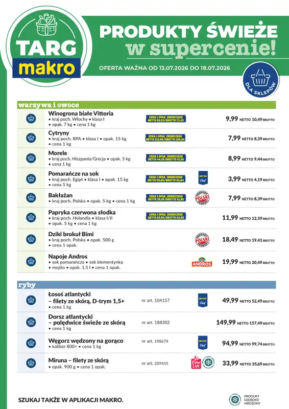 Makro - gazetka promocyjna Targ MAKRO - oferta świeża w super cenach! od poniedziałku 13.07 do soboty 18.07 - strona 6