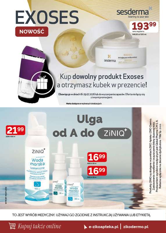Ziko Dermo - gazetka promocyjna Gazetka od czwartku 16.07 do środy 29.07 - strona 14