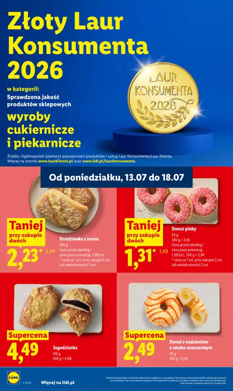 Lidl - gazetka promocyjna Oferta od poniedziałku od poniedziałku 13.07 do środy 15.07 - strona 66
