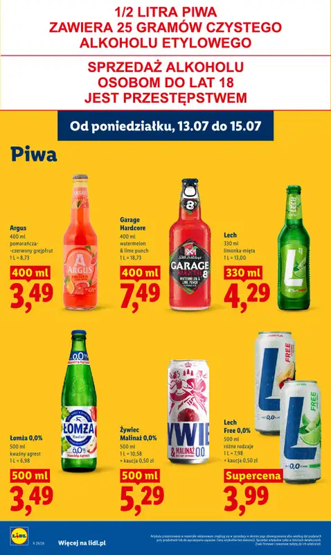 Lidl - gazetka promocyjna Oferta od poniedziałku od poniedziałku 13.07 do środy 15.07 - strona 82
