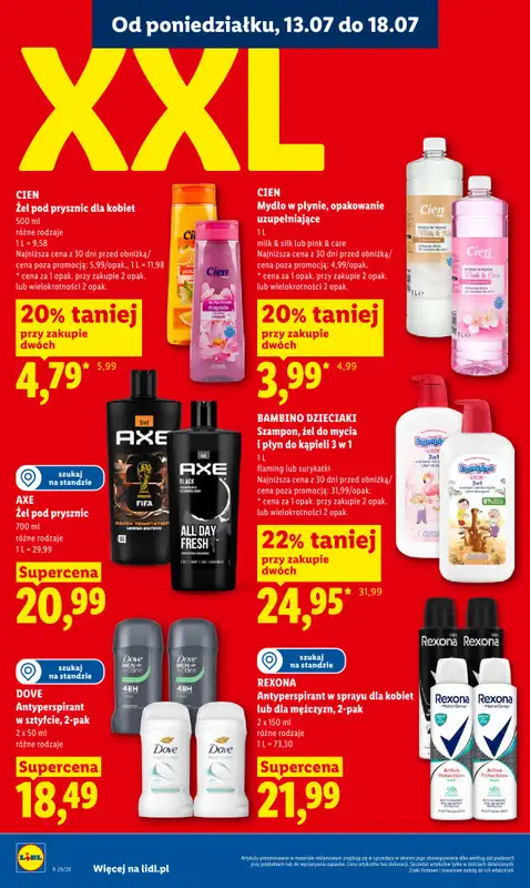 Lidl - gazetka promocyjna Oferta od poniedziałku od poniedziałku 13.07 do środy 15.07 - strona 62
