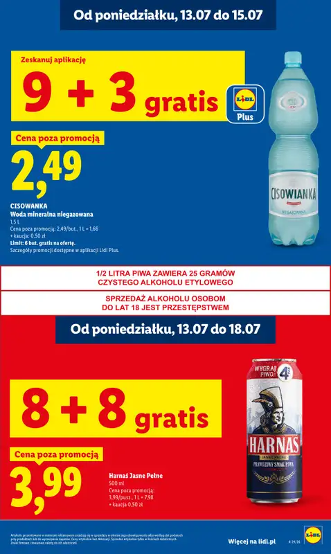 Lidl - gazetka promocyjna Oferta od poniedziałku od poniedziałku 13.07 do środy 15.07 - strona 19