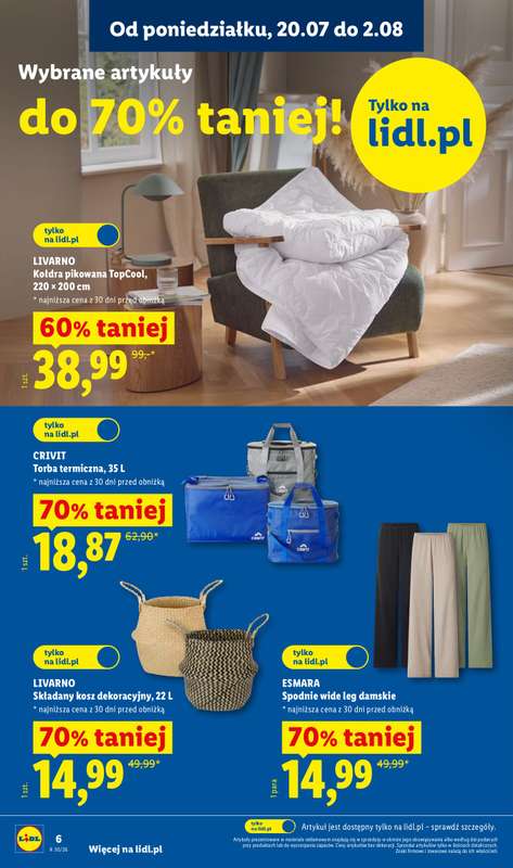 Lidl - gazetka promocyjna Katalog od poniedziałku 20.07 do soboty 25.07 - strona 6