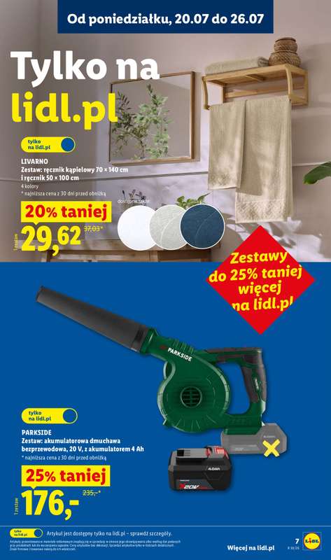 Lidl - gazetka promocyjna Katalog od poniedziałku 20.07 do soboty 25.07 - strona 7