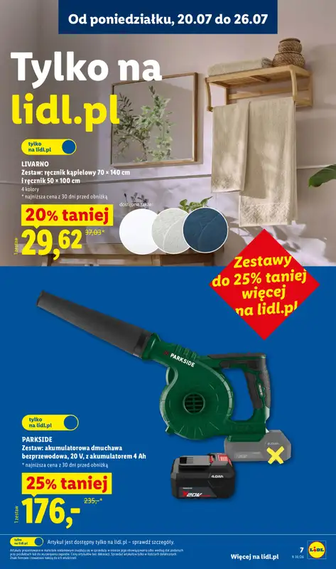 Lidl - gazetka promocyjna Katalog od poniedziałku 20.07 do soboty 25.07 - strona 7