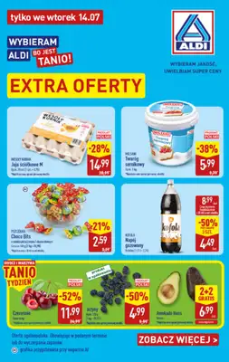 Aldi - gazetka promocyjna Extra oferty na wtorek w Aldi! od wtorku 14.07 do wtorku 14.07