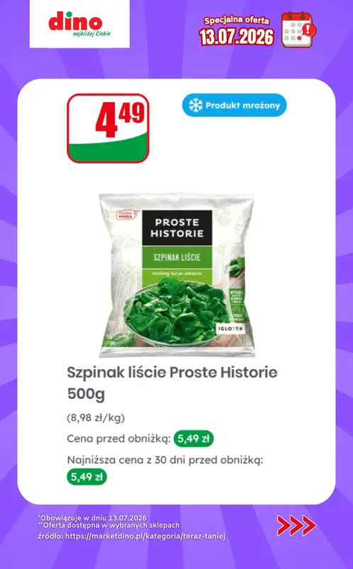 Dino - gazetka promocyjna Specjalna oferta na 13.07.2026 - promocje spoza gazetki od poniedziałku 13.07 do poniedziałku 13.07 - strona 4
