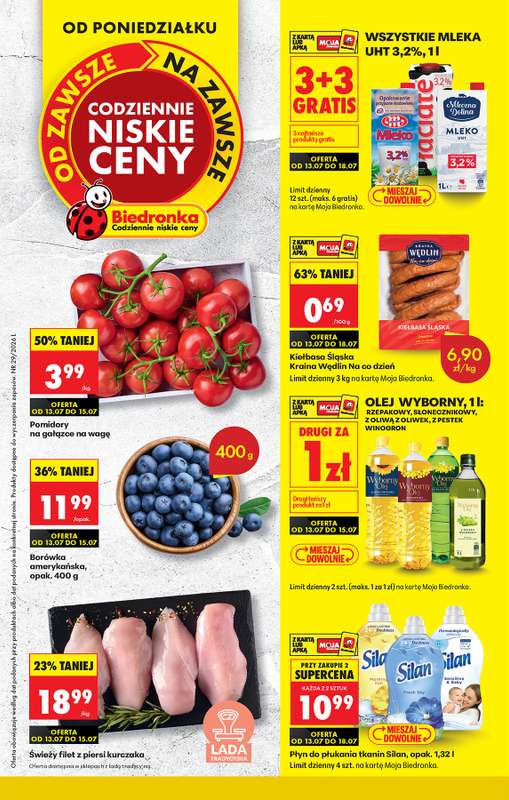 Biedronka - gazetka promocyjna Od poniedziałku, Z ladą tradycyjną od poniedziałku 13.07 do soboty 18.07