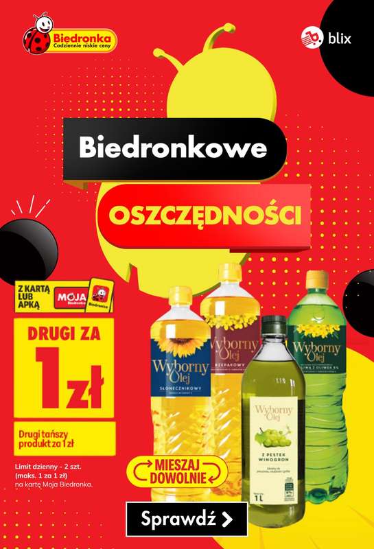 Biedronka - gazetka promocyjna Biedronkowe oszczędności od poniedziałku od poniedziałku 13.07 do środy 15.07