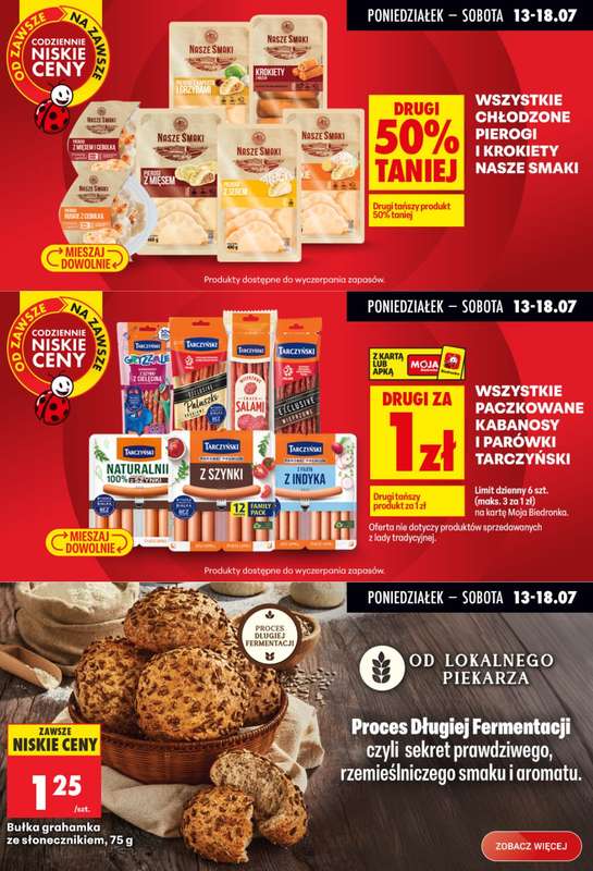 Biedronka - gazetka promocyjna Biedronkowe oszczędności od poniedziałku od poniedziałku 13.07 do środy 15.07 - strona 7