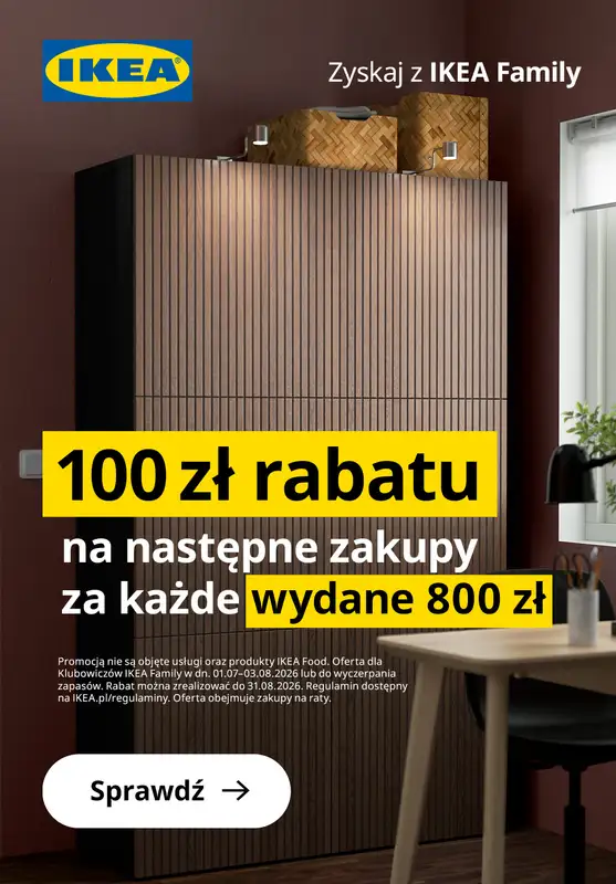 IKEA - gazetka promocyjna 100 zł rabatu za każde wydane 800 zł od poniedziałku 13.07 do piątku 31.07 - strona 2