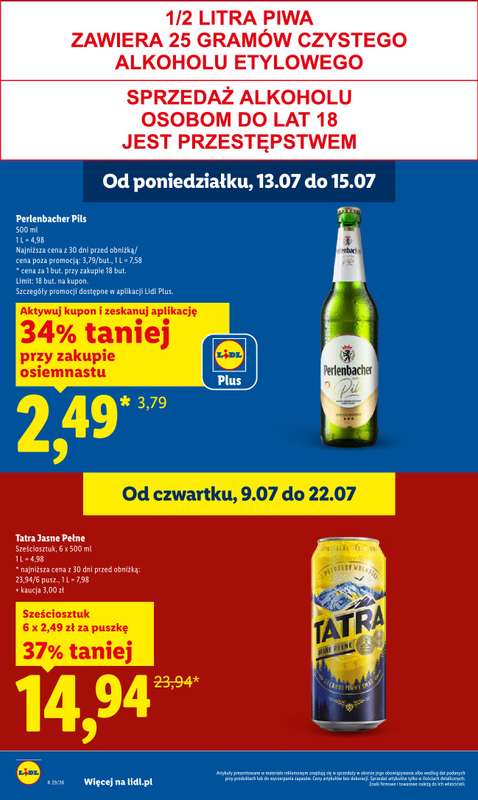 Lidl - gazetka promocyjna Oferta od poniedziałku od poniedziałku 13.07 do środy 15.07 - strona 20