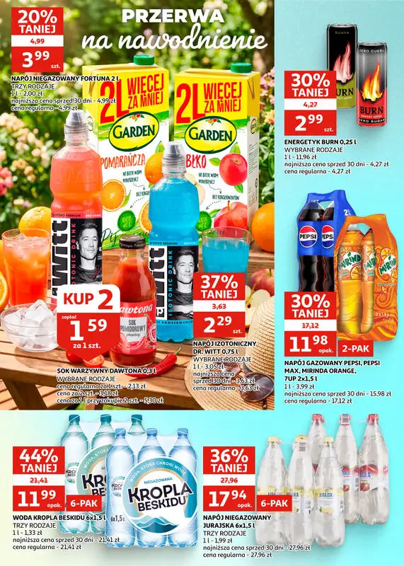 Auchan - gazetka promocyjna Gazetka Racibórz I Nasze promocje nie jadą na wakacje! od środy 15.07 do wtorku 28.07 - strona 19