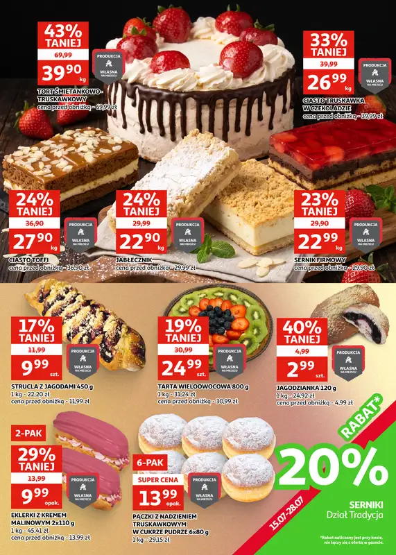 Auchan - gazetka promocyjna Gazetka Racibórz I Nasze promocje nie jadą na wakacje! od środy 15.07 do wtorku 28.07 - strona 9
