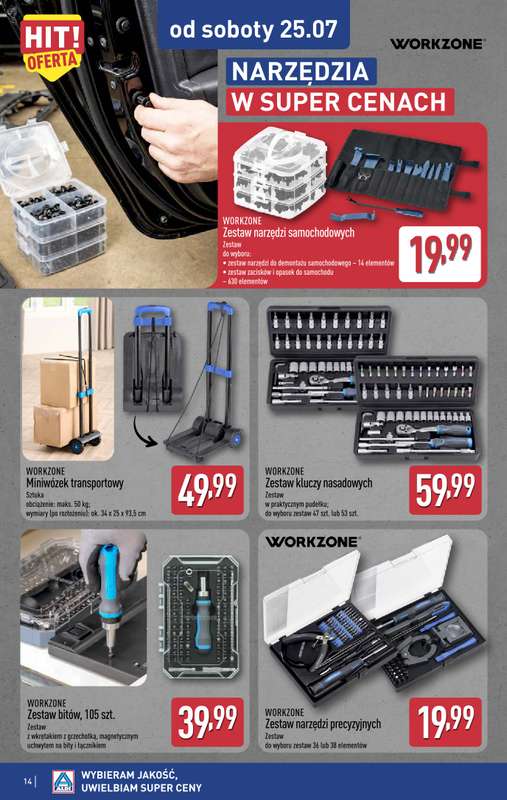 Aldi - gazetka promocyjna Aldi ma to coś! od środy 22.07 do soboty 25.07 - strona 14