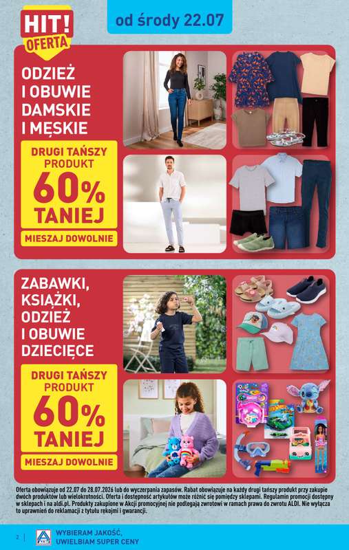 Aldi - gazetka promocyjna Aldi ma to coś! od środy 22.07 do soboty 25.07 - strona 2