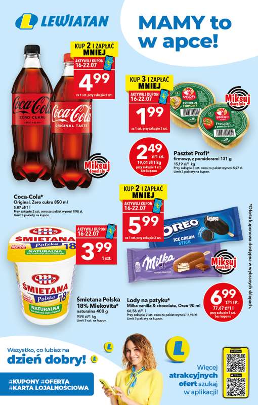 LEWIATAN - gazetka promocyjna Mamy TO w appce od czwartku 16.07 do środy 22.07