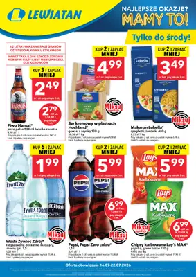 LEWIATAN - gazetka promocyjna W wielopakach taniej! od czwartku 16.07 do środy 22.07