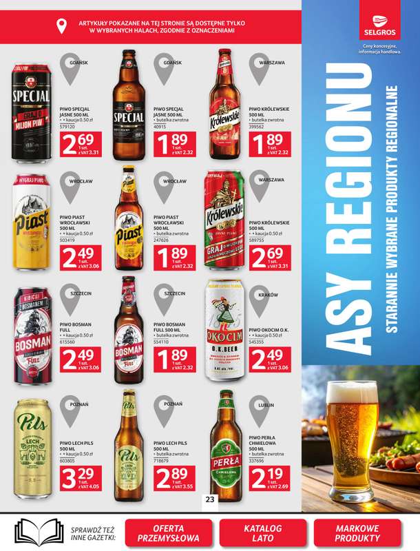 Selgros - gazetka promocyjna Oferta spożywcza od czwartku 16.07 do środy 29.07 - strona 23