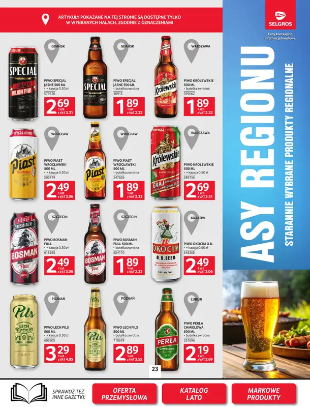 Selgros - gazetka promocyjna Oferta spożywcza od czwartku 16.07 do środy 29.07 - strona 23