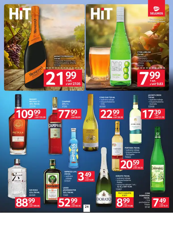 Selgros - gazetka promocyjna Oferta spożywcza od czwartku 16.07 do środy 29.07 - strona 24