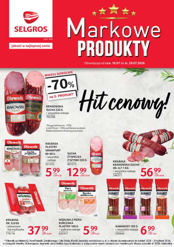 Selgros - gazetka promocyjna Katalog Markowe Produkty od czwartku 16.07 do środy 29.07